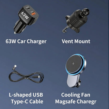Product compatibility chart for iPhone 12-17 Series with charging accessories and case compatibility.